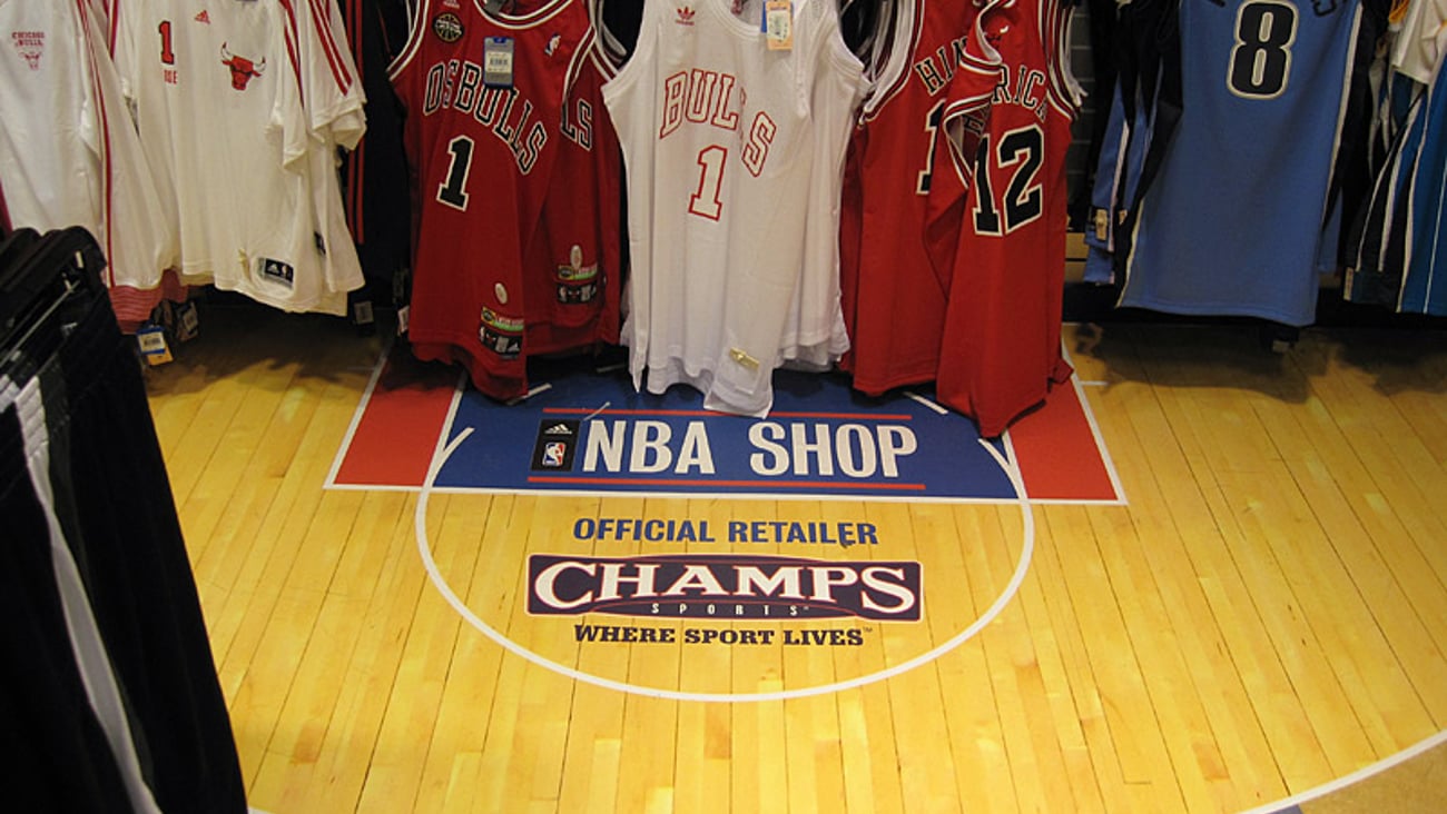 Champs Sports Adidas NBA Shop Floor Cling