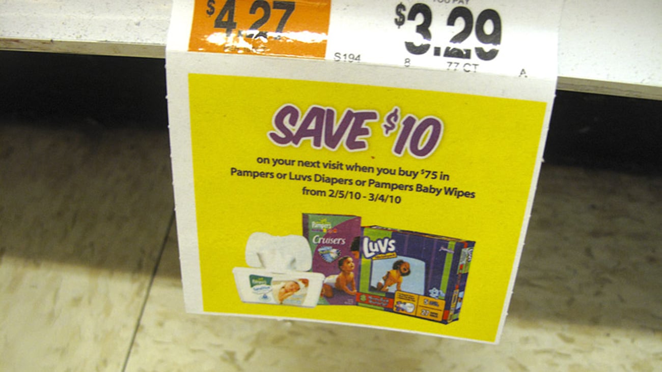 A&P Pampers/Luvs Price Label