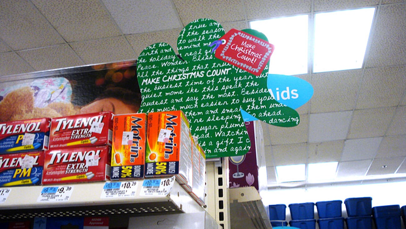 Kmart 'Make Christmas Count' Endcap Header