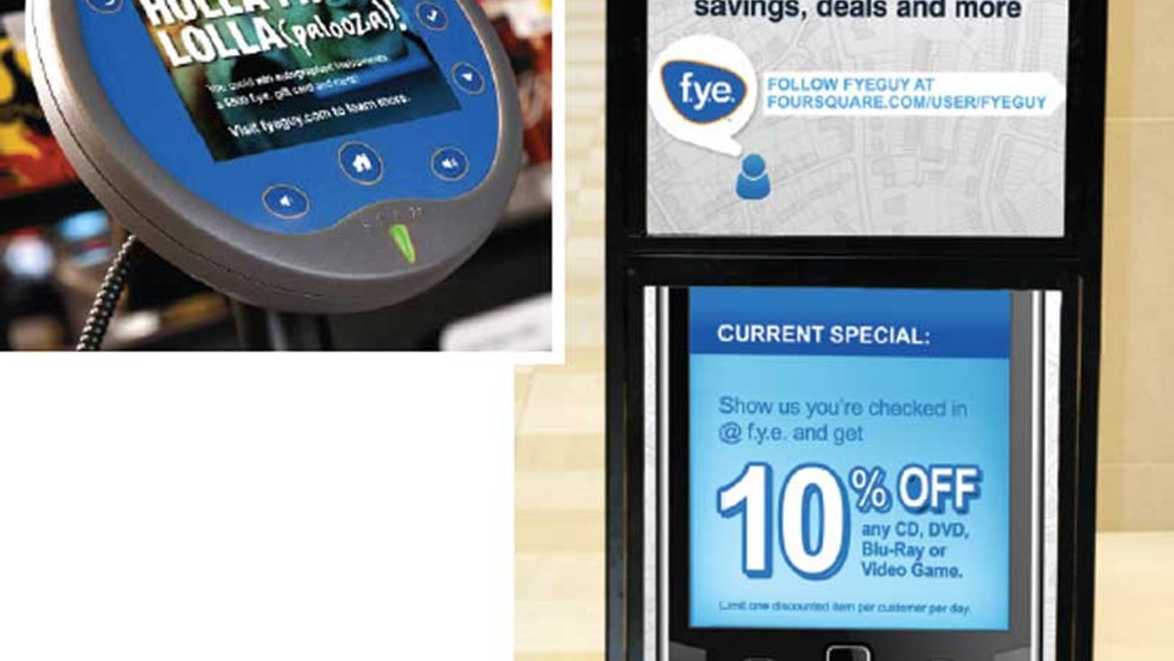 F.Y.E. Listening/Viewing Stations and Signage