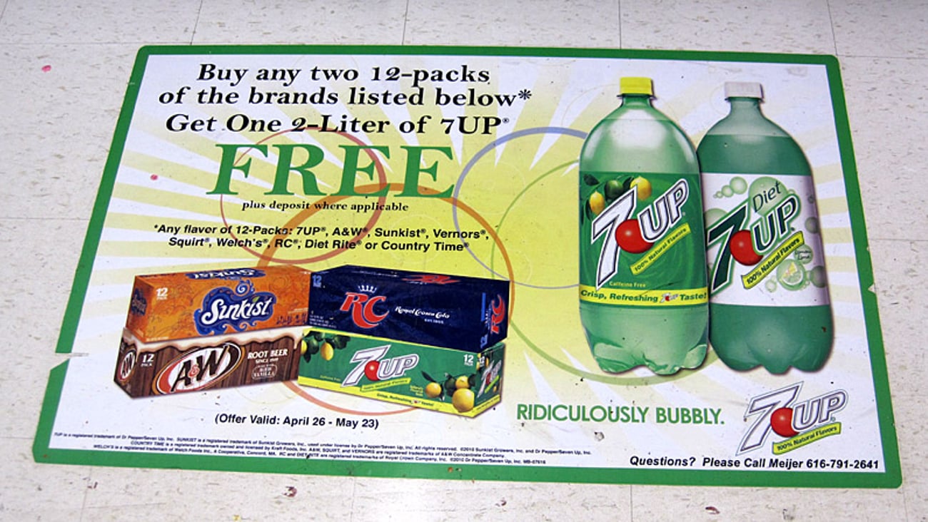 Dr Pepper Meijer Floor Graphic