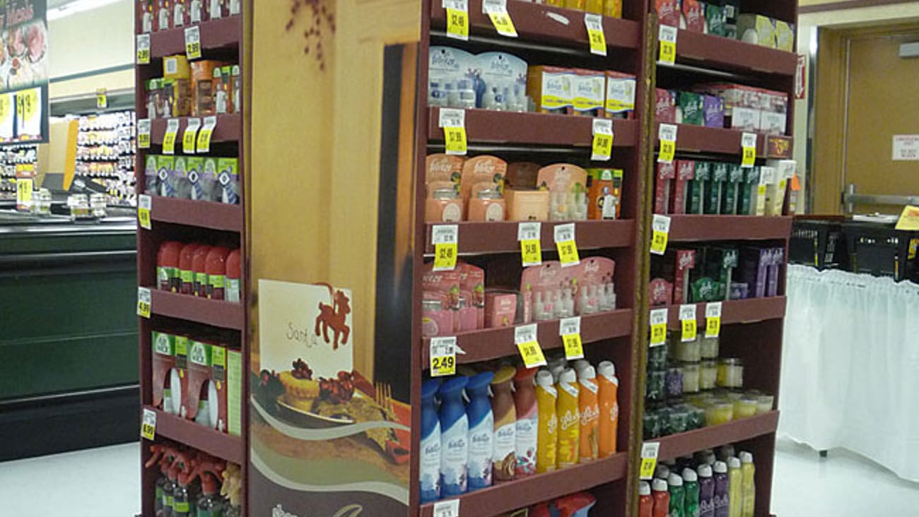 Kroger 'Share the Joy' Air Freshener Pallet Display