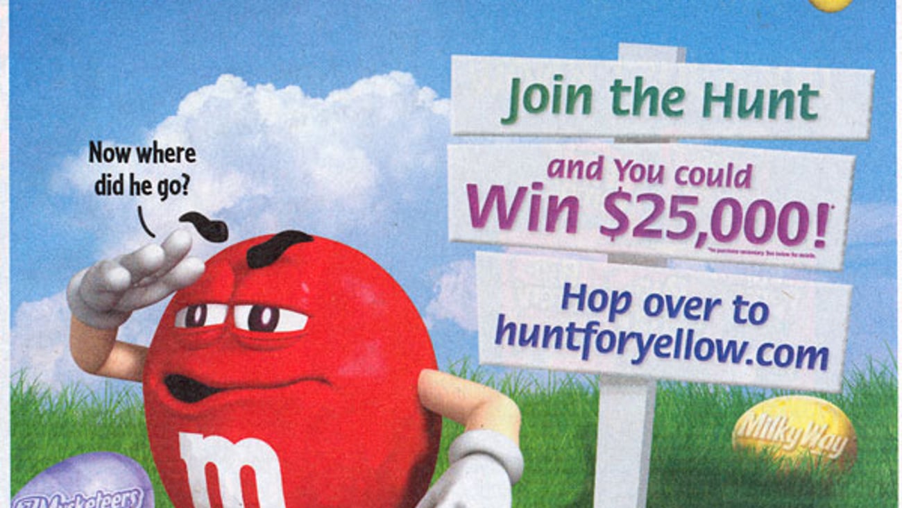 M&M's 'Hunt For Yellow' FSI