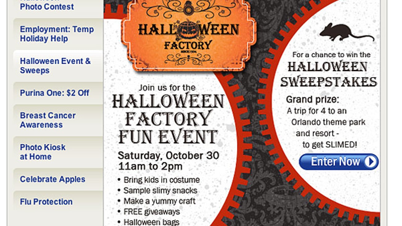 Meijer 'Halloween Factory' Online Ad