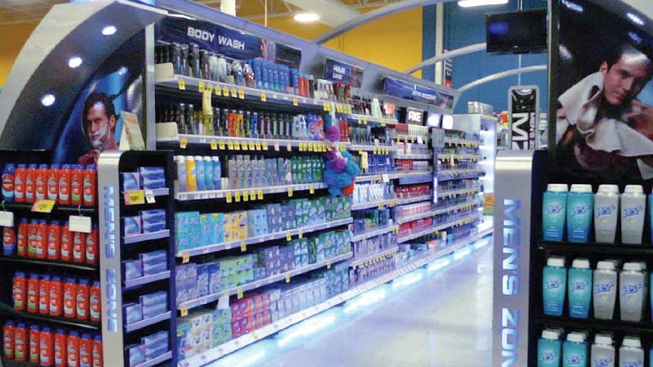 P&G "Men's Zone" Aisle