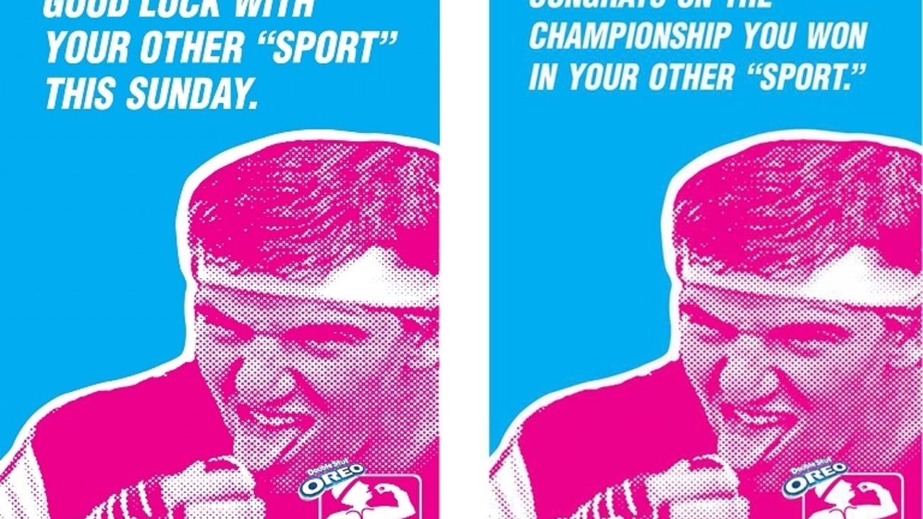 Oreo Double Stuf Eli Manning Print Ad