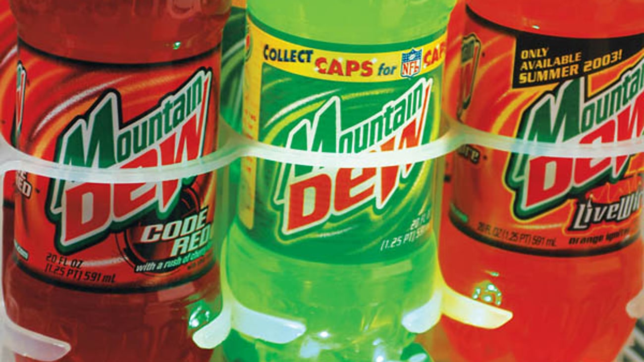 Mountain Dew Flashing Cooler Display