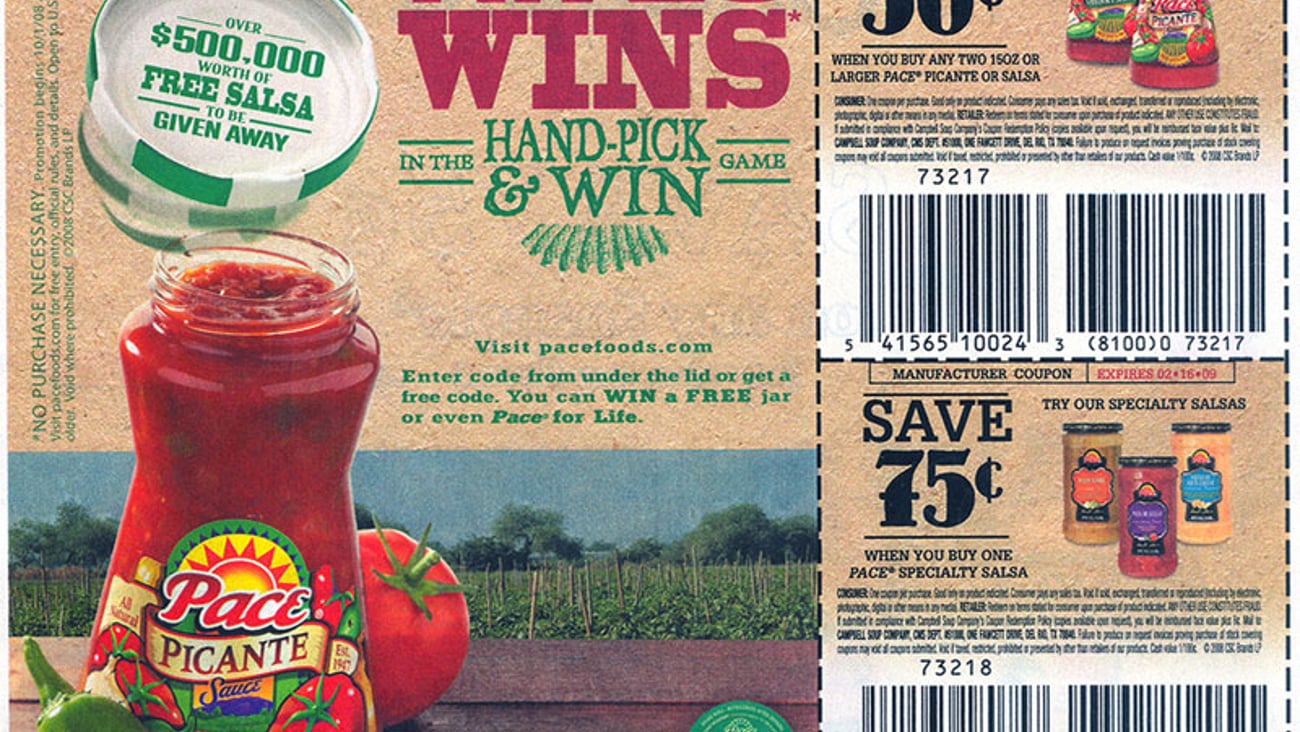 Pace 'Hand-Pick & Win' Game FSI