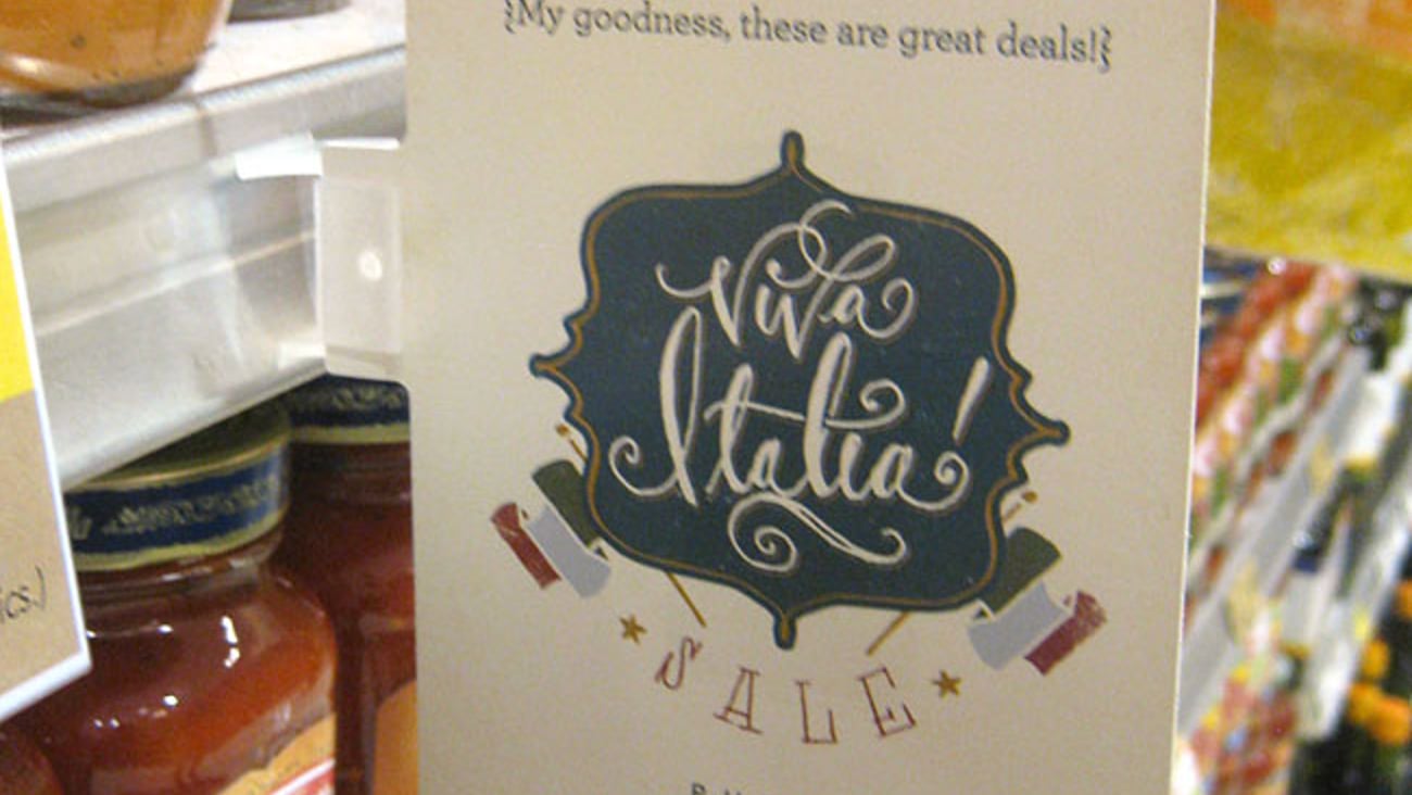 Publix 'Viva Italia' Shelf Talker