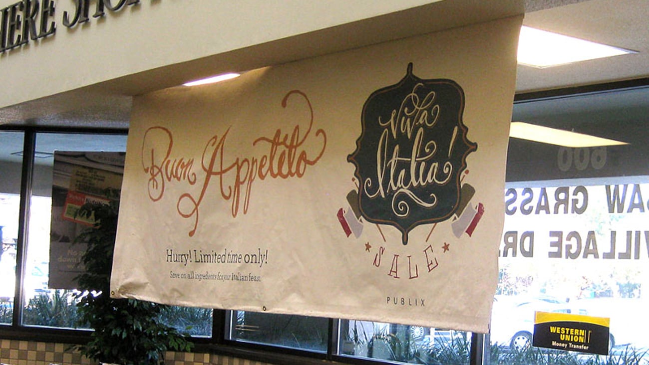 Publix 'Viva Italia' Banner