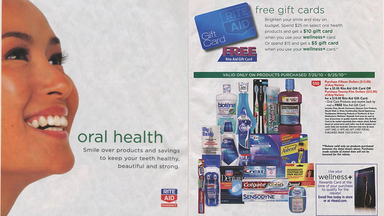 Rite Aid 'Oral Health' Incentive Feature