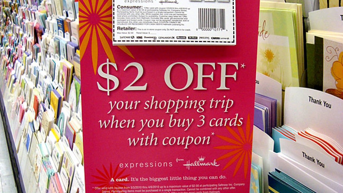 Hallmark Safeway '$2 Off' Violator