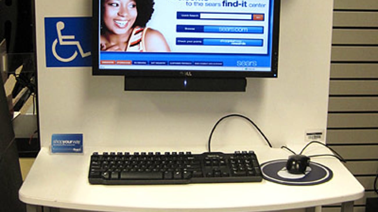 Sears 'Find-It Center' Kiosk