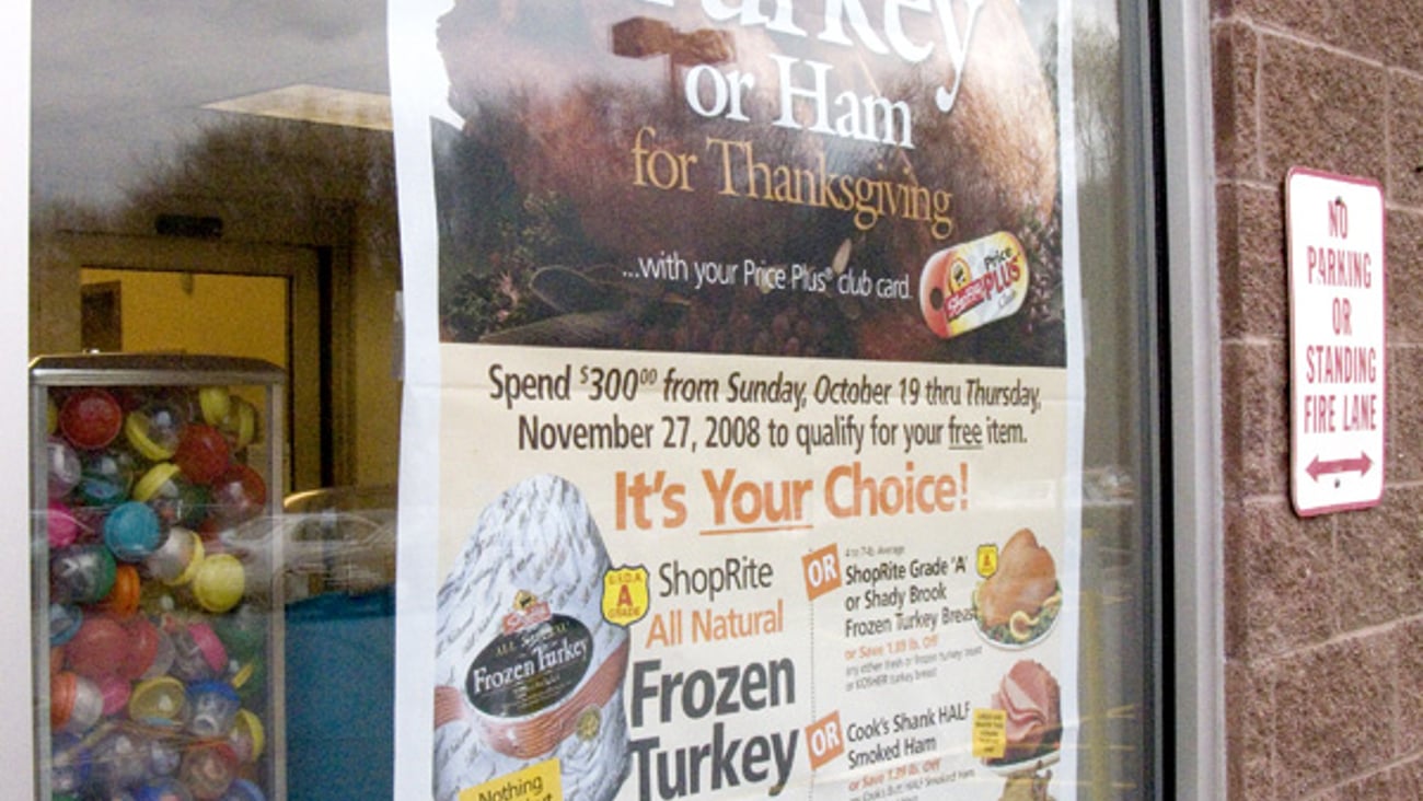 ShopRite 'Free Turkey' Poster
