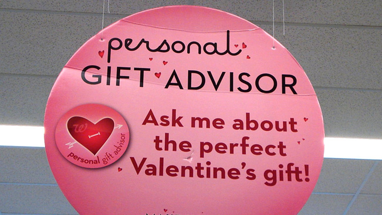 Walgreens 'Personal Gift Advisor' Ceiling Sign