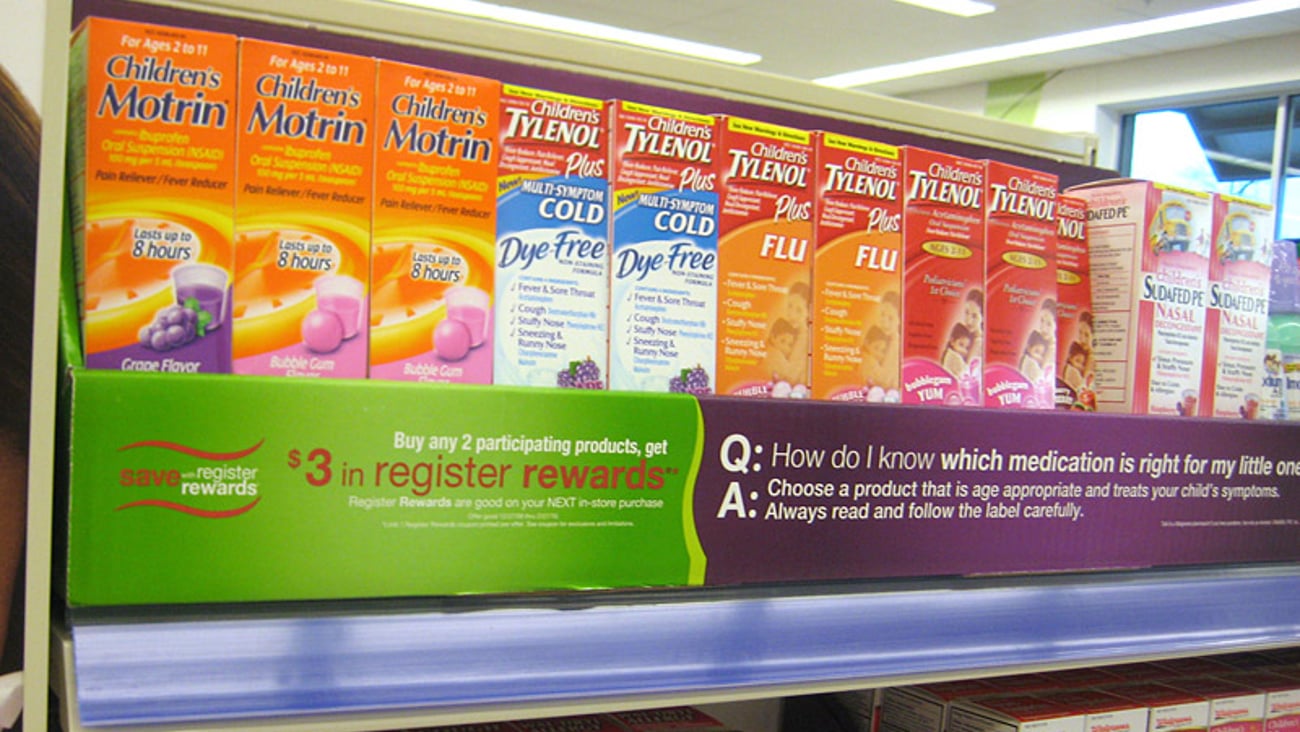 J&J Walgreens 'Register Rewards' Shelf Tray