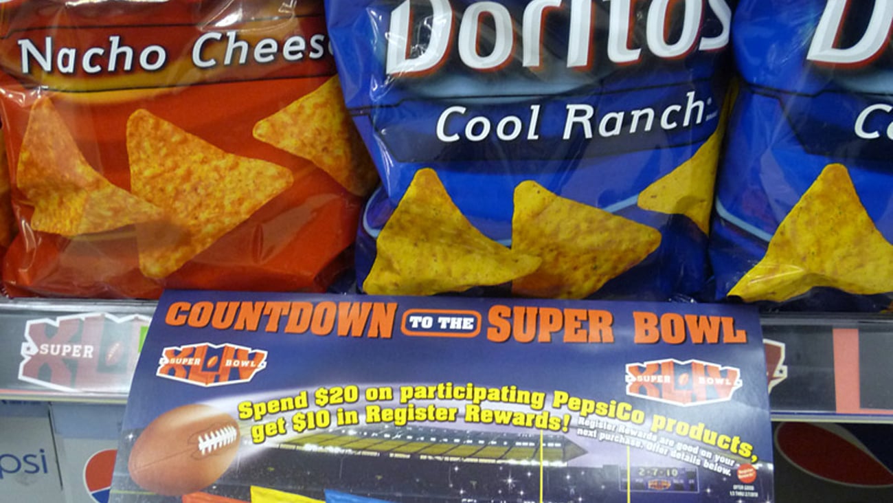 PepsiCo Walgreens Super Bowl Shelf Sign