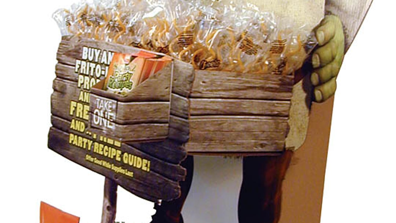 Frito-Lay 'Shrek 2' Straws Floorstand