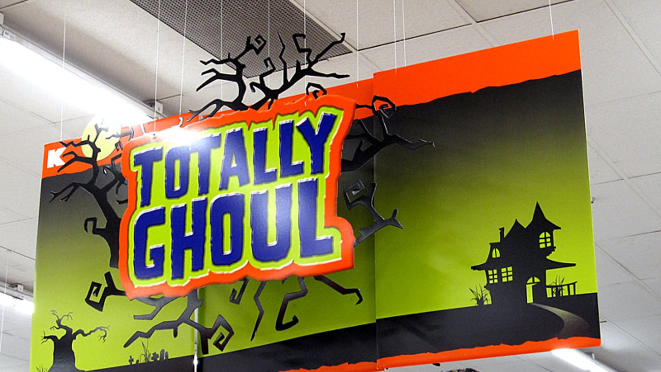 Kmart 'Totally Ghoul' Ceiling Signs