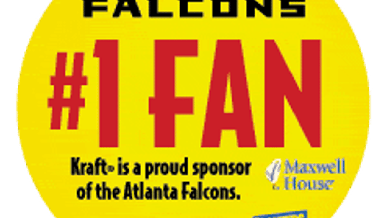 Publix/Kraft "#1 Falcons Fan" Sticker