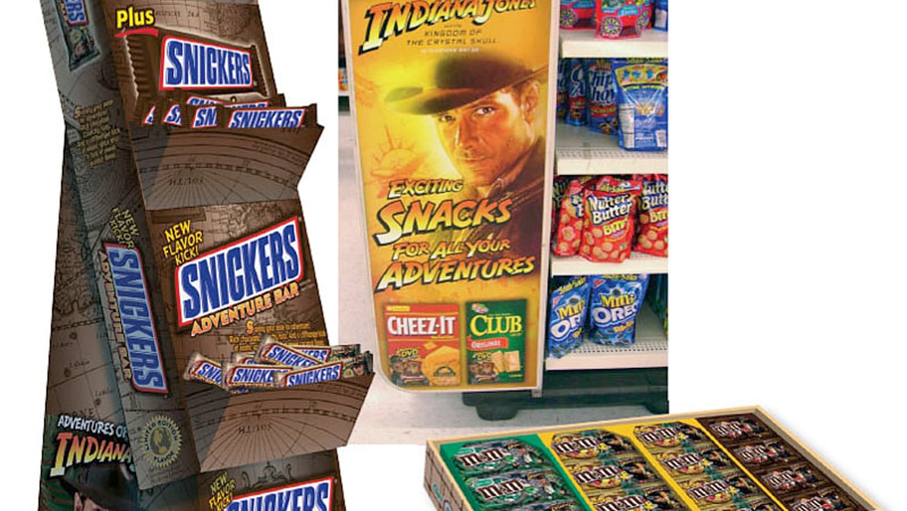 Kraft, Mars "Indiana Jones" Displays
