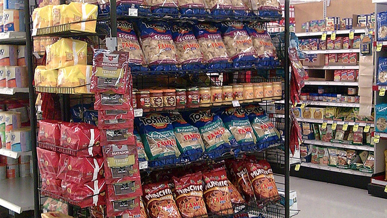 Meijer Snack Chips Endcap