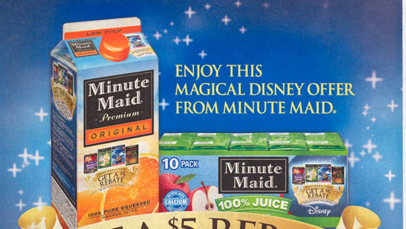 Minute Maid Disney Rebate FSI