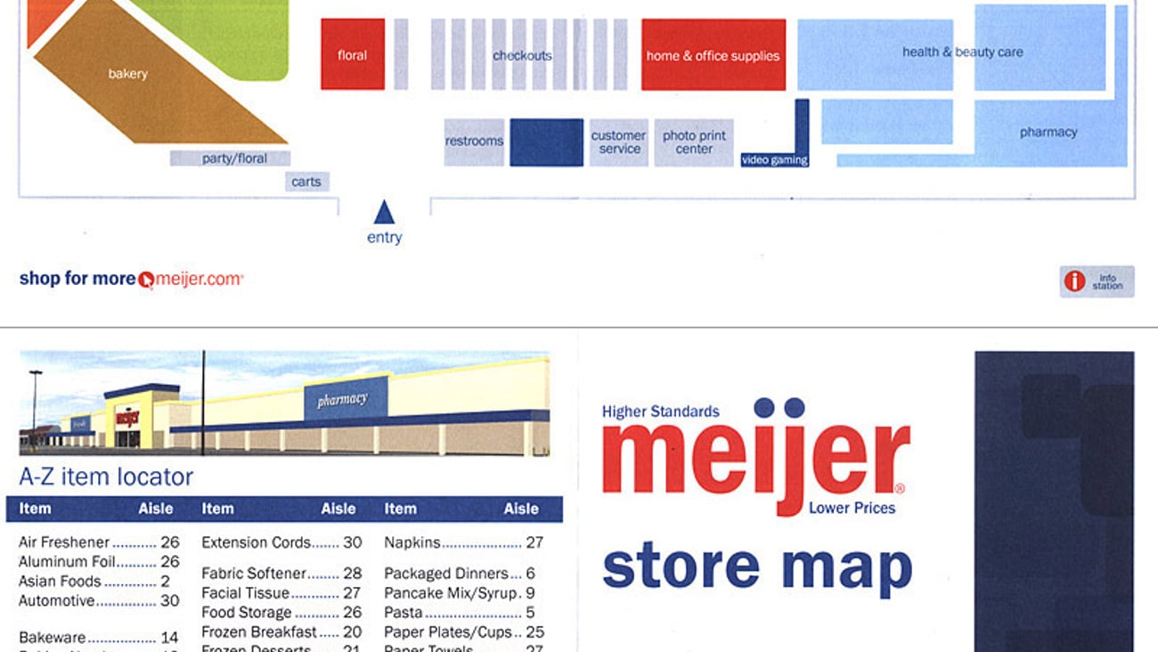 Meijer Niles Store Map