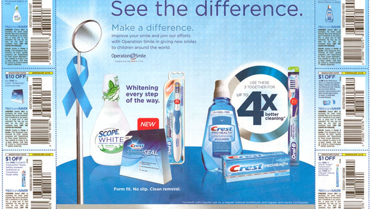 P&G Operation Smile Cause FSI