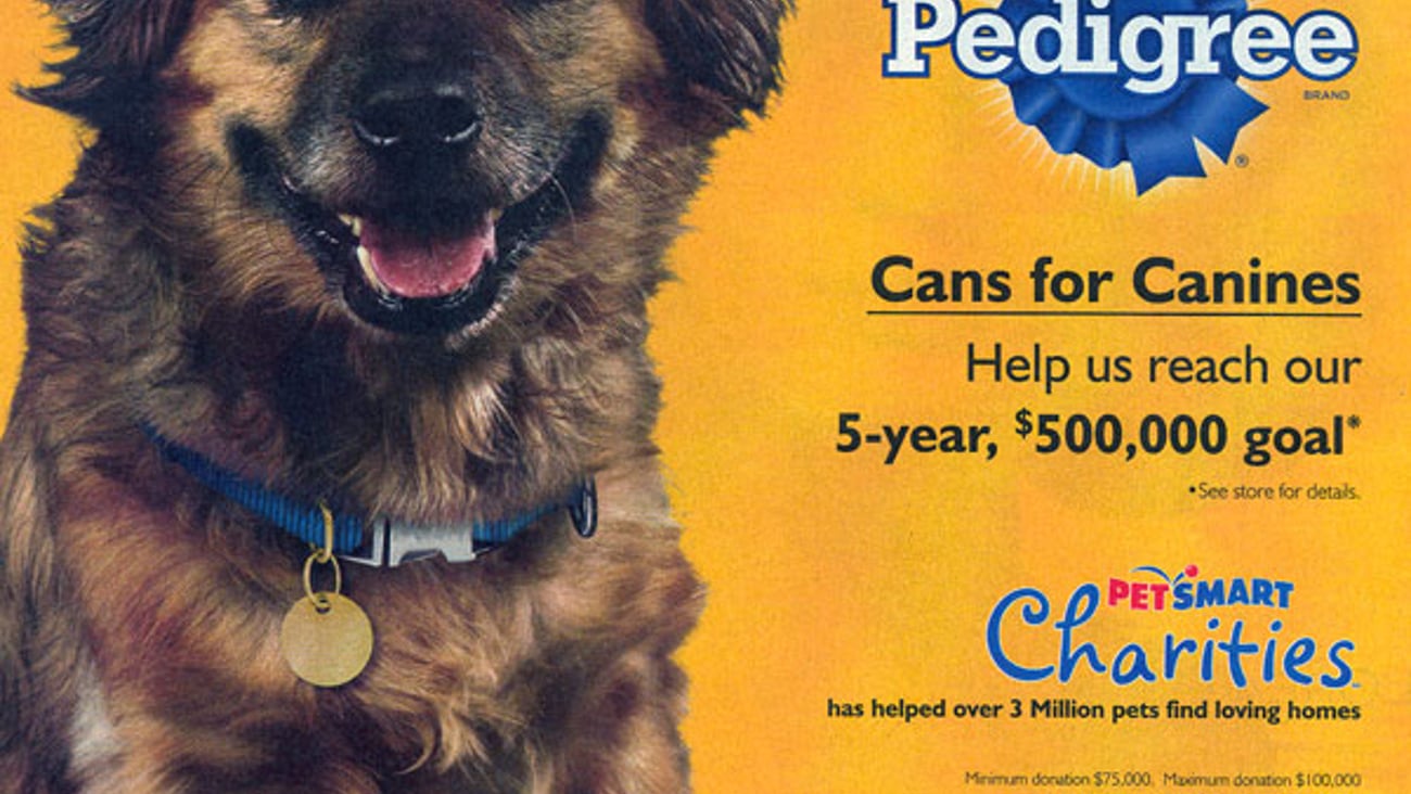 Pedigree PetSmart 'Cans for Canines' FSI  