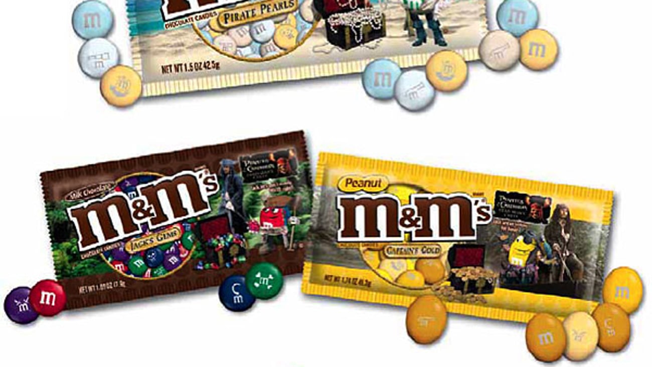 M&M's 'Pirates' Pearls Packaging