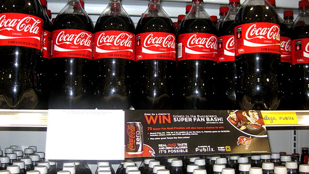 Coca-Cola Publix 'Super Fan' Shelf Sign
