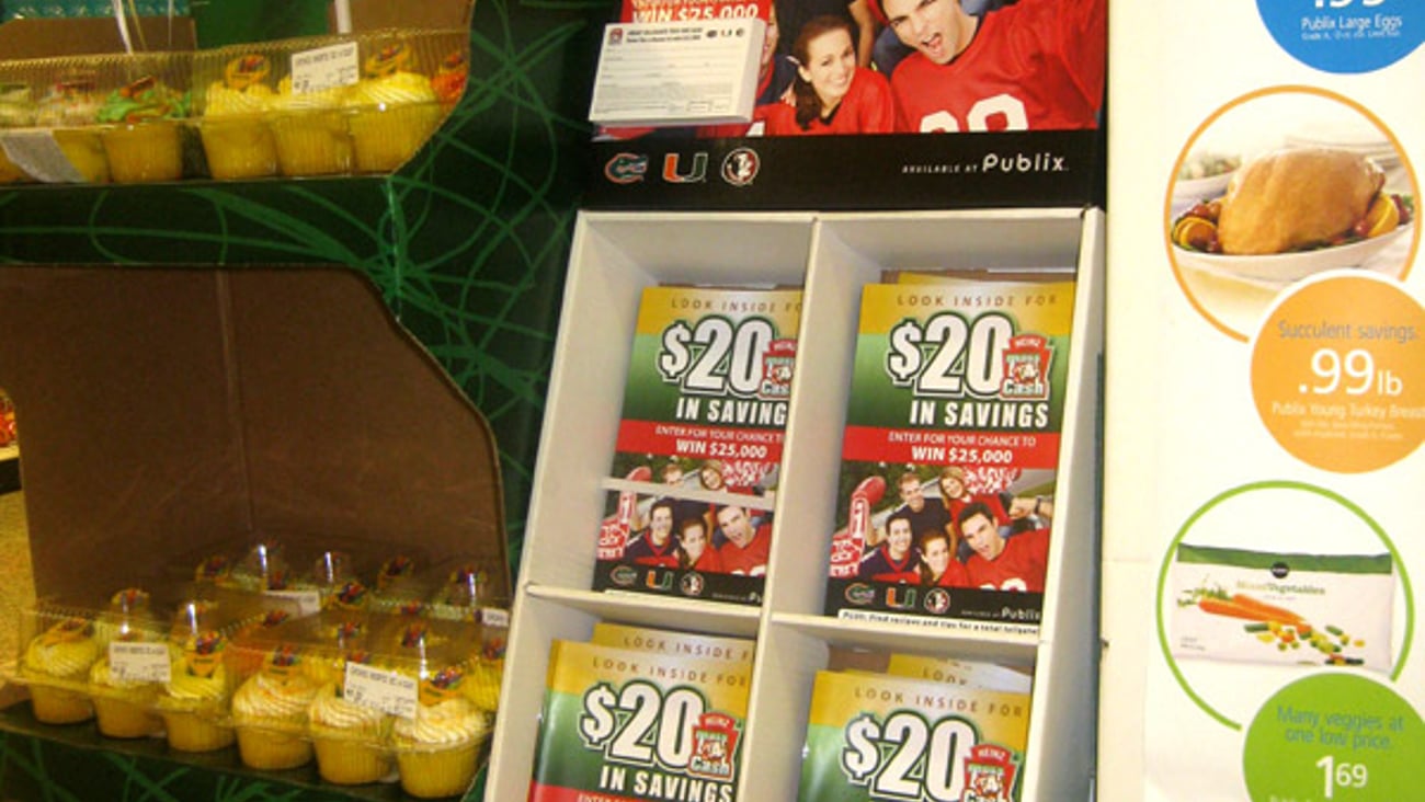 Heinz Publix 'Toss 4 Cash' Shipper