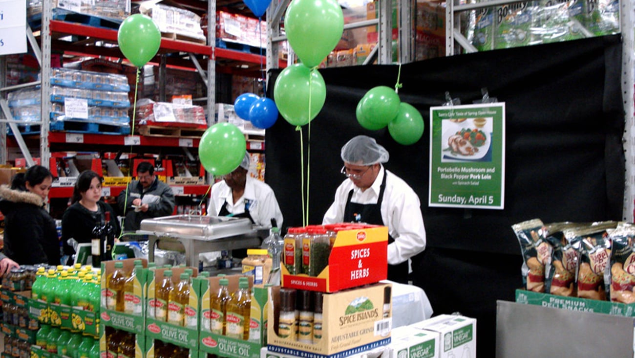 Sam's Club 'Taste of Spring' Sample Station