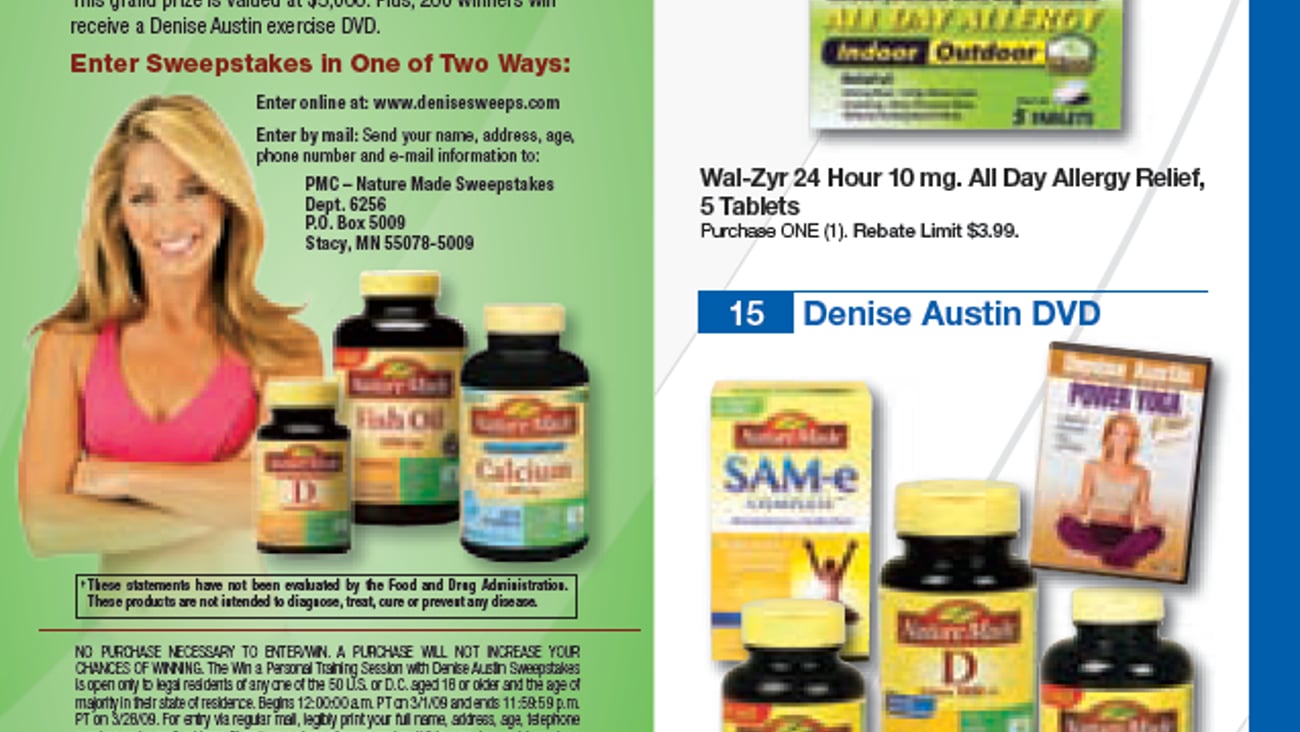 Walgreens Nature Made Denise Austin Feature