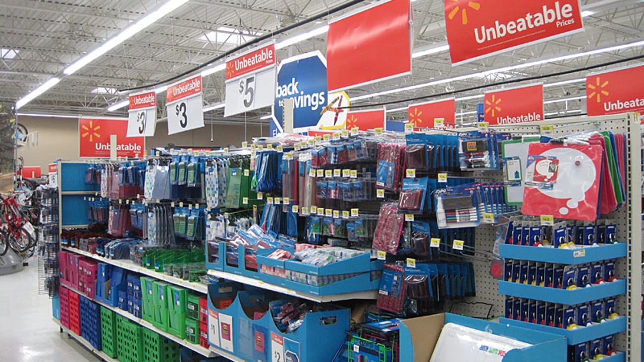 Walmart Back-to-School Aisle