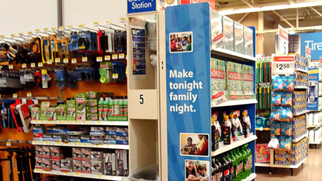 Walmart 'Family Night' Endcap