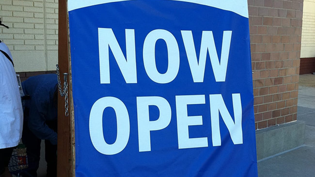 Meijer Marketplace 'Now Open' A-Board