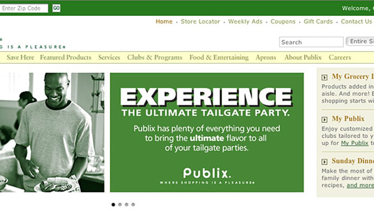 Publix 'Ultimate Tailgate Party' Carousel Ad