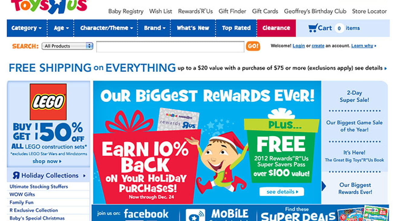 Toys "R" Us 'Biggest Rewards' Carousel Ad