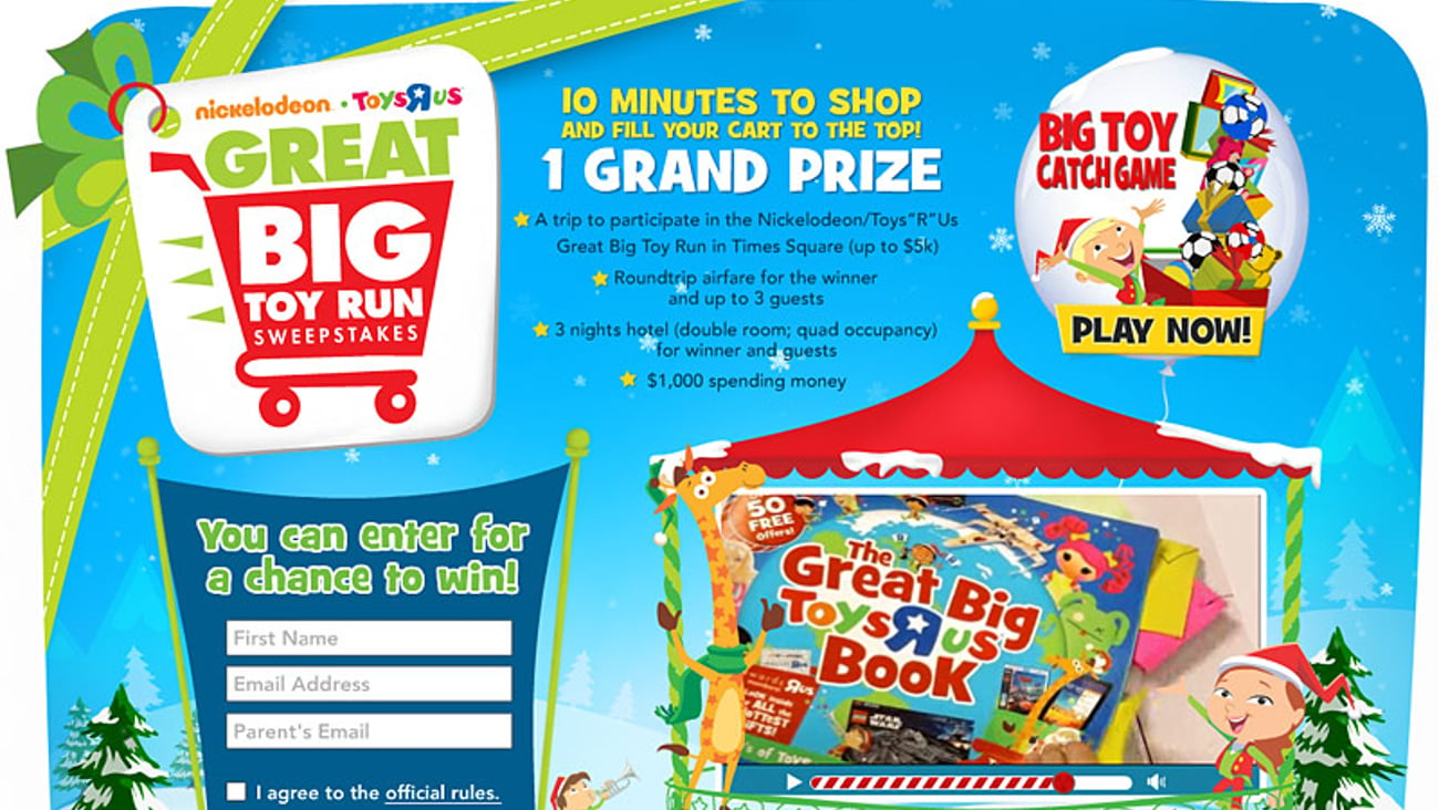 Toys "R" Us 'Great Big Toy Run' Microsite