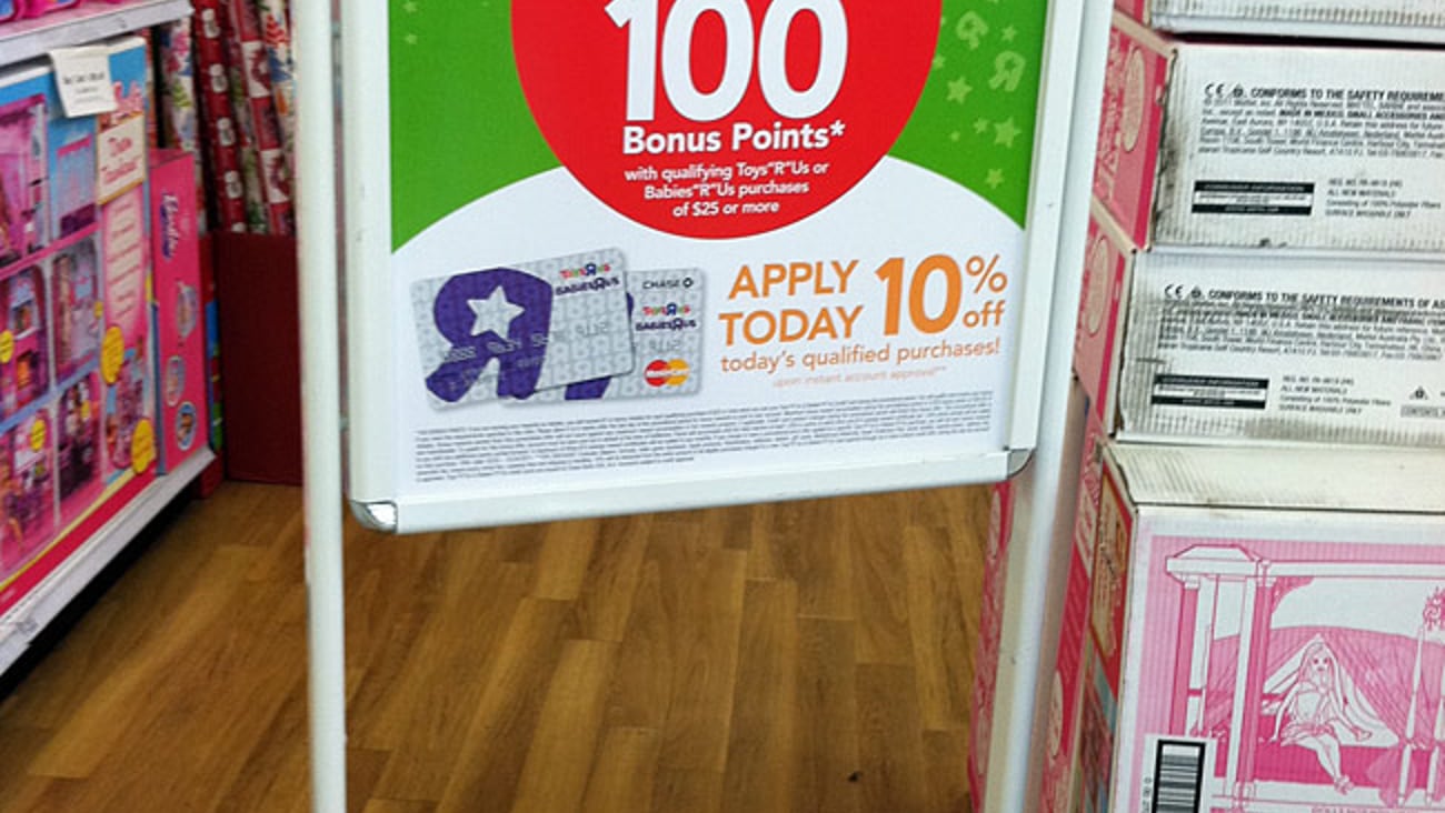 Toys "R" Us 'Rewards' Stanchion Sign