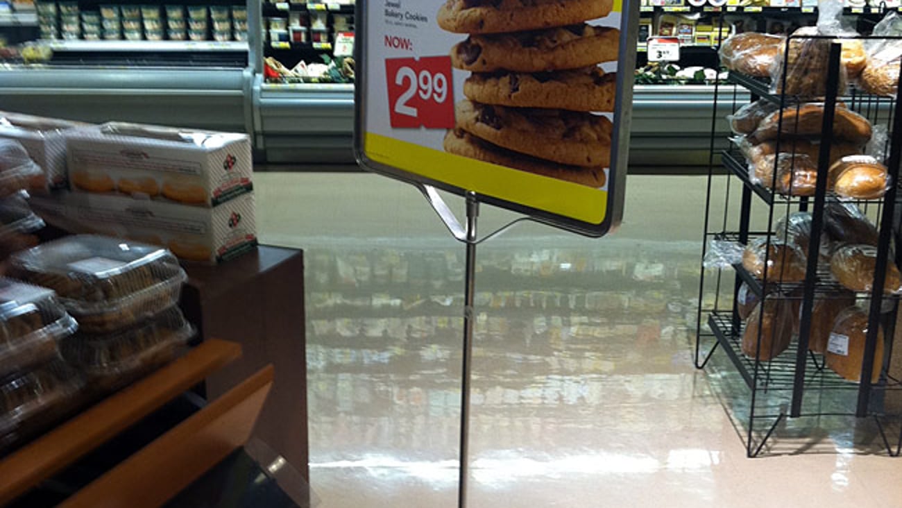 Jewel-Osco 'Gotta Love Lower Prices' Stanchion Sign