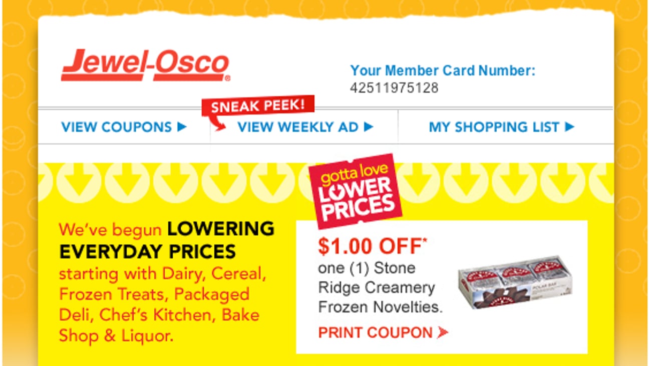 Jewel-Osco 'Gotta Love Lower Prices' Email