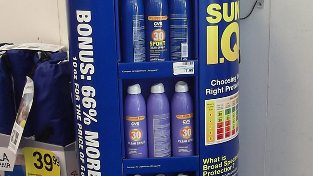 CVS Private Label Sunscreen Floorstand