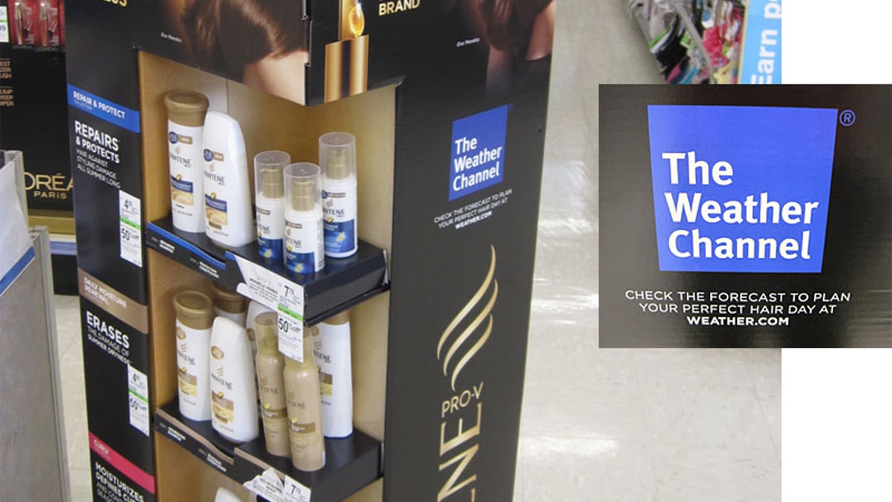 Pantene 'The Weather Channel' Floorstand