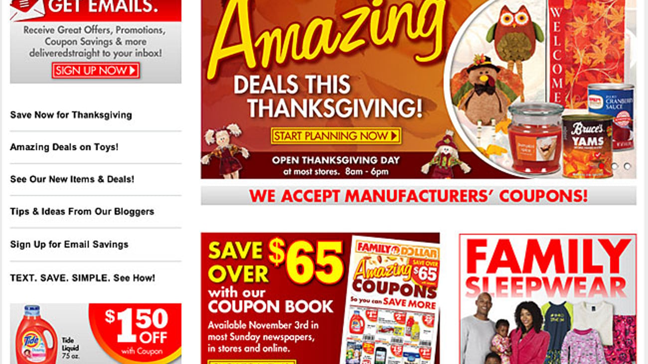 Family Dollar 'Amazing Deals' Carousel Ad