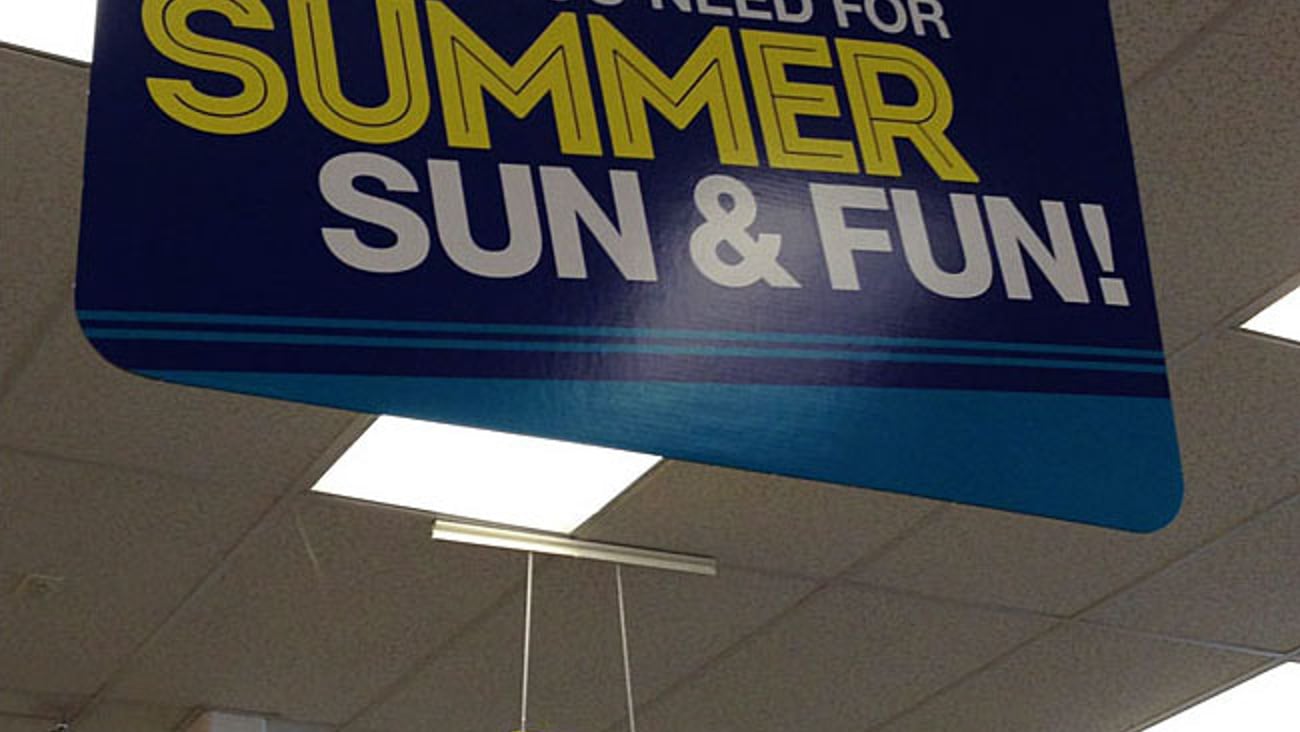 CVS 'Sun & Fun' Ceiling Sign