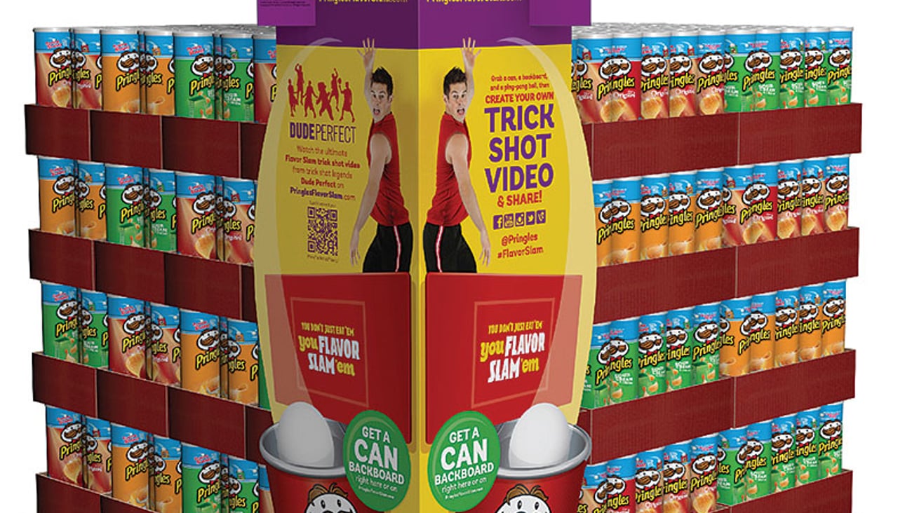 Pringles Walmart Flavor Slam Pallet Rendering