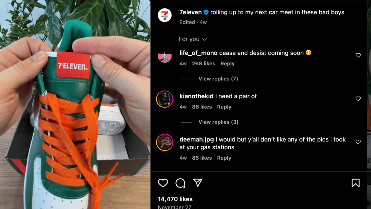 7-Eleven 'Bad Boys' Instagram Update
